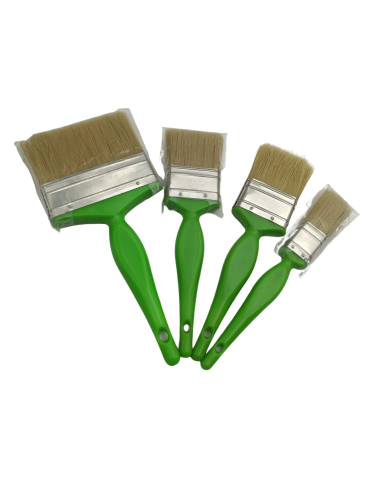 Professional Plastic Handle Paint Brush with Pig Bristle Mixed PET Filament for Smooth Painting Featured Image