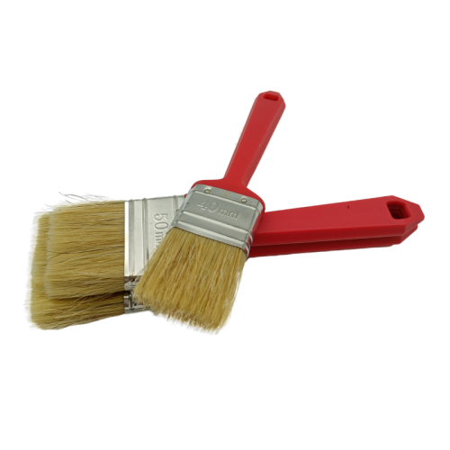 Professional Bristle Mix Synthetic Filament Plastic Handle Flat brush Paint Brush for Wall Painting Featured Image
