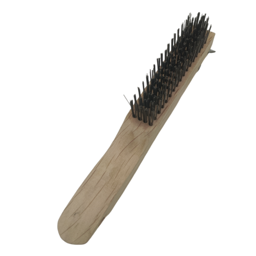 Heavy Duty Stainless Steel Wire Brush with Wooden Handle Scratch and Rust Cleaning Brush Featured Image