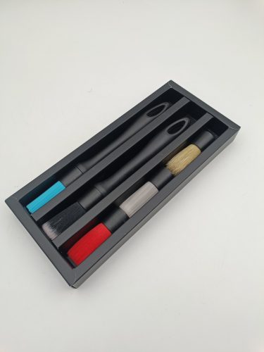 Auto Detailing Car Soft Bristle Removable Head Cleaning Brush Feature Image